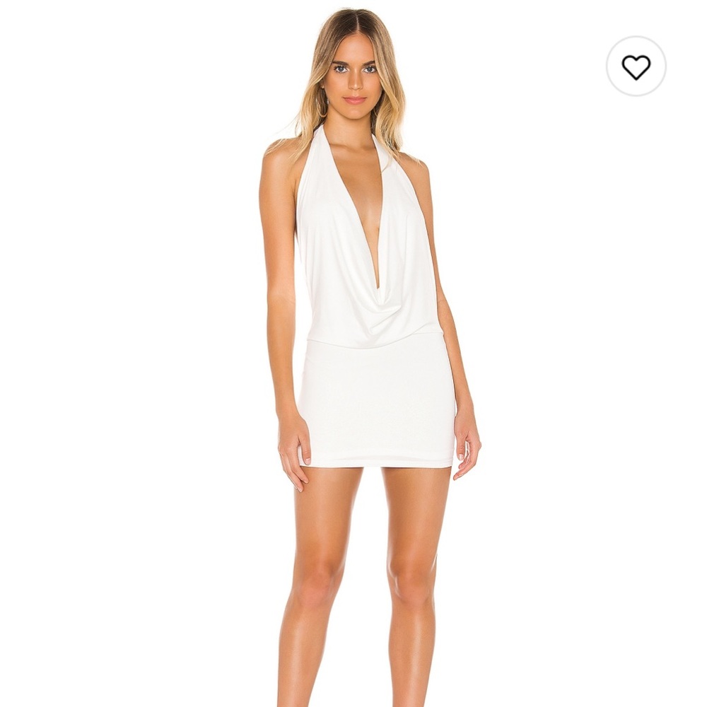 NWT Superdown Tina Mini Dress in Ivory Metallic. Size Small. New with Tags.